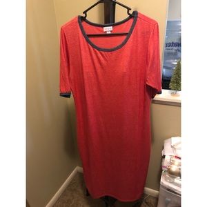 Lularoe baseball tee style dress